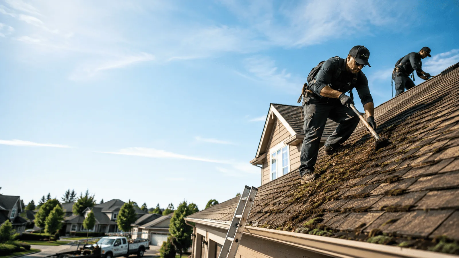 Roof Moss Removal in Fox Lake, WI near me